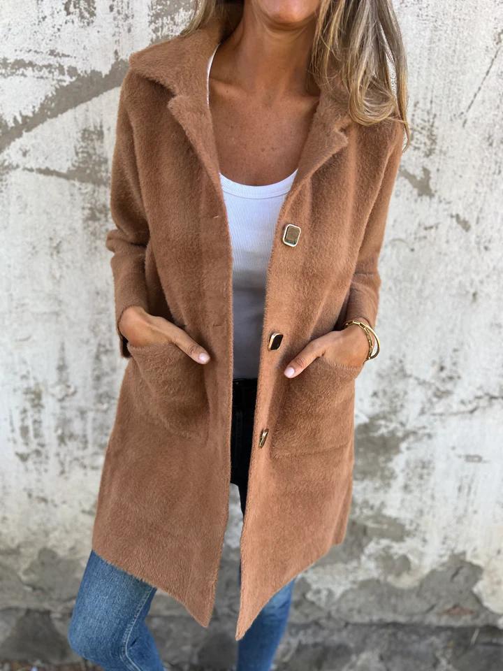 Marta | Elegancki Płaszcz Klapowy