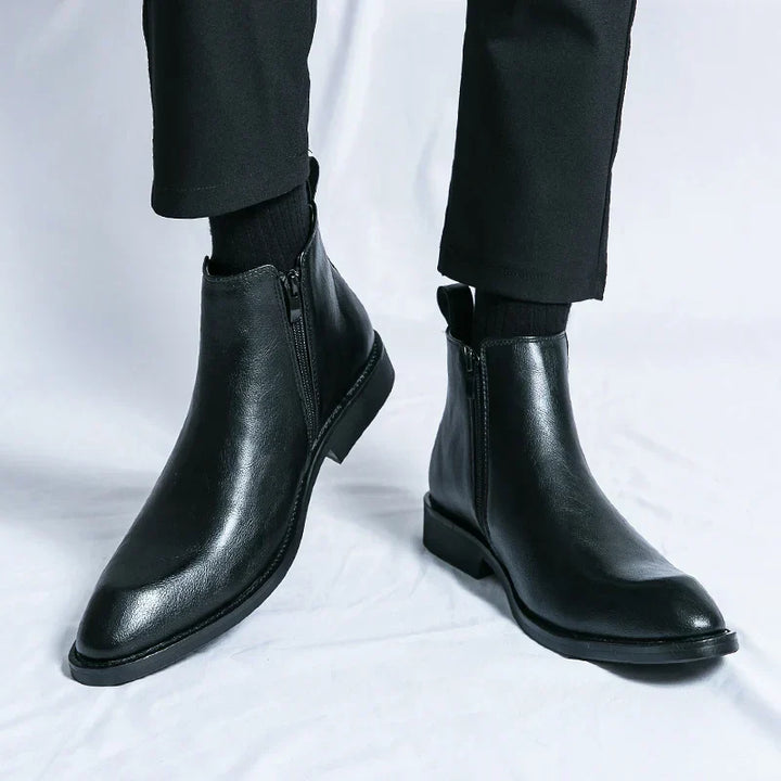 Kamil | Eleganckie botki skórzane