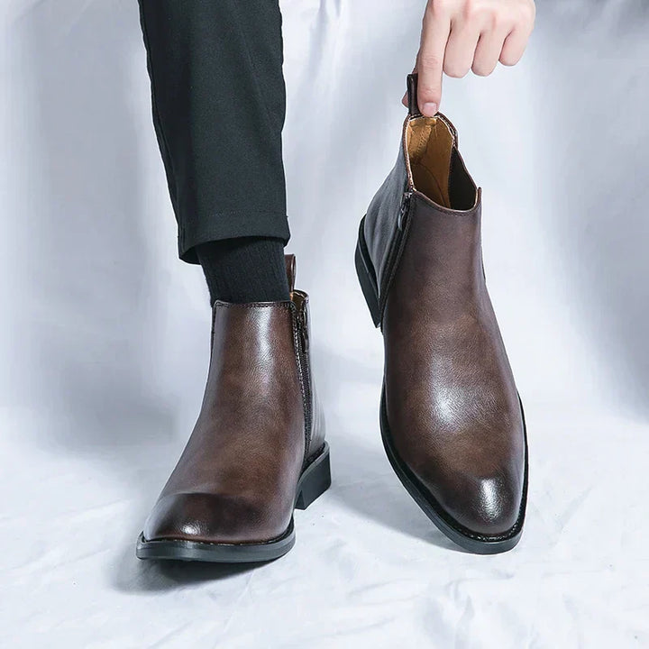 Kamil | Eleganckie botki skórzane