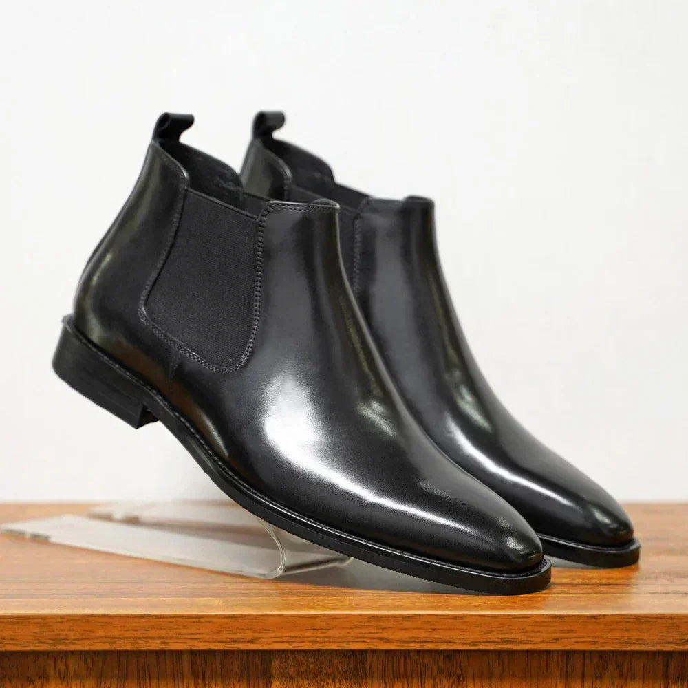 Krzysztof | Eleganckie Botki Skórzane