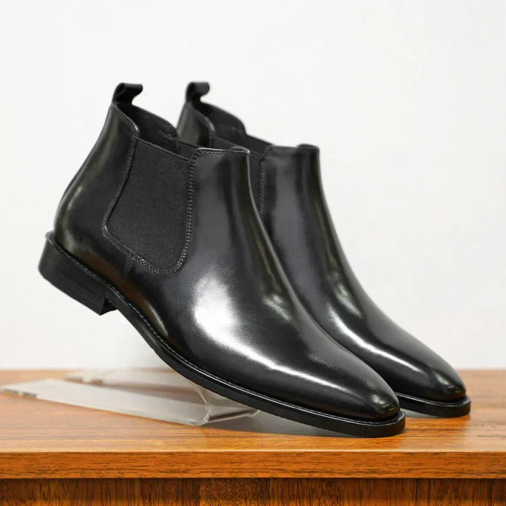 Krzysztof | Eleganckie Botki Skórzane