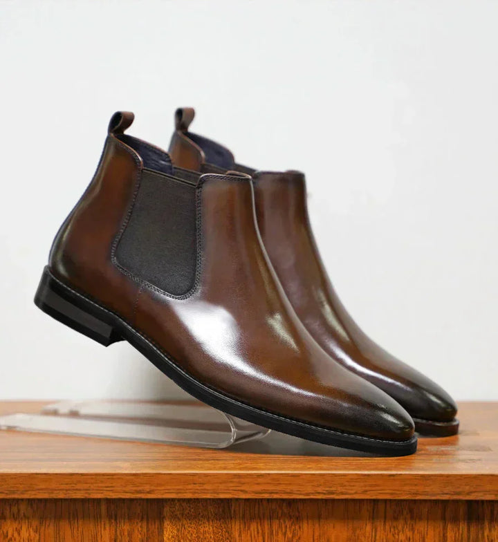 Krzysztof | Eleganckie Botki Skórzane