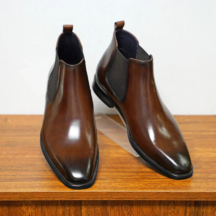 Krzysztof | Eleganckie Botki Skórzane