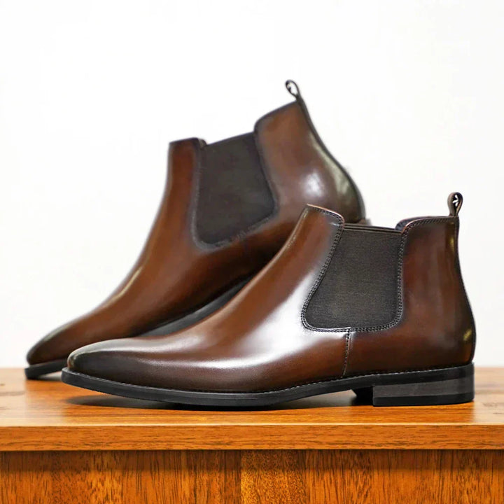 Krzysztof | Eleganckie Botki Skórzane
